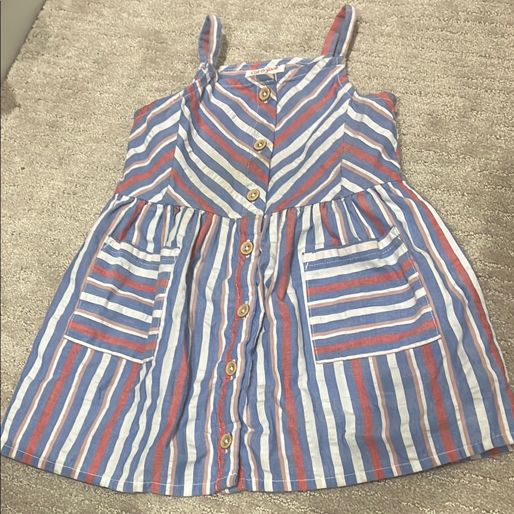 Cat & Jack Blue and Red Striped Shirt
